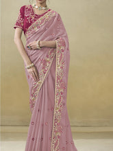 Womens Premium Fashion Ethnic Pink Color Saree-MLSHWSA2064PNK0ONE